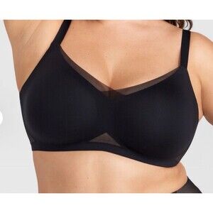 Honey Love CrossOver Wireless Bra Color Black Size 3X NEW WITH TAGS